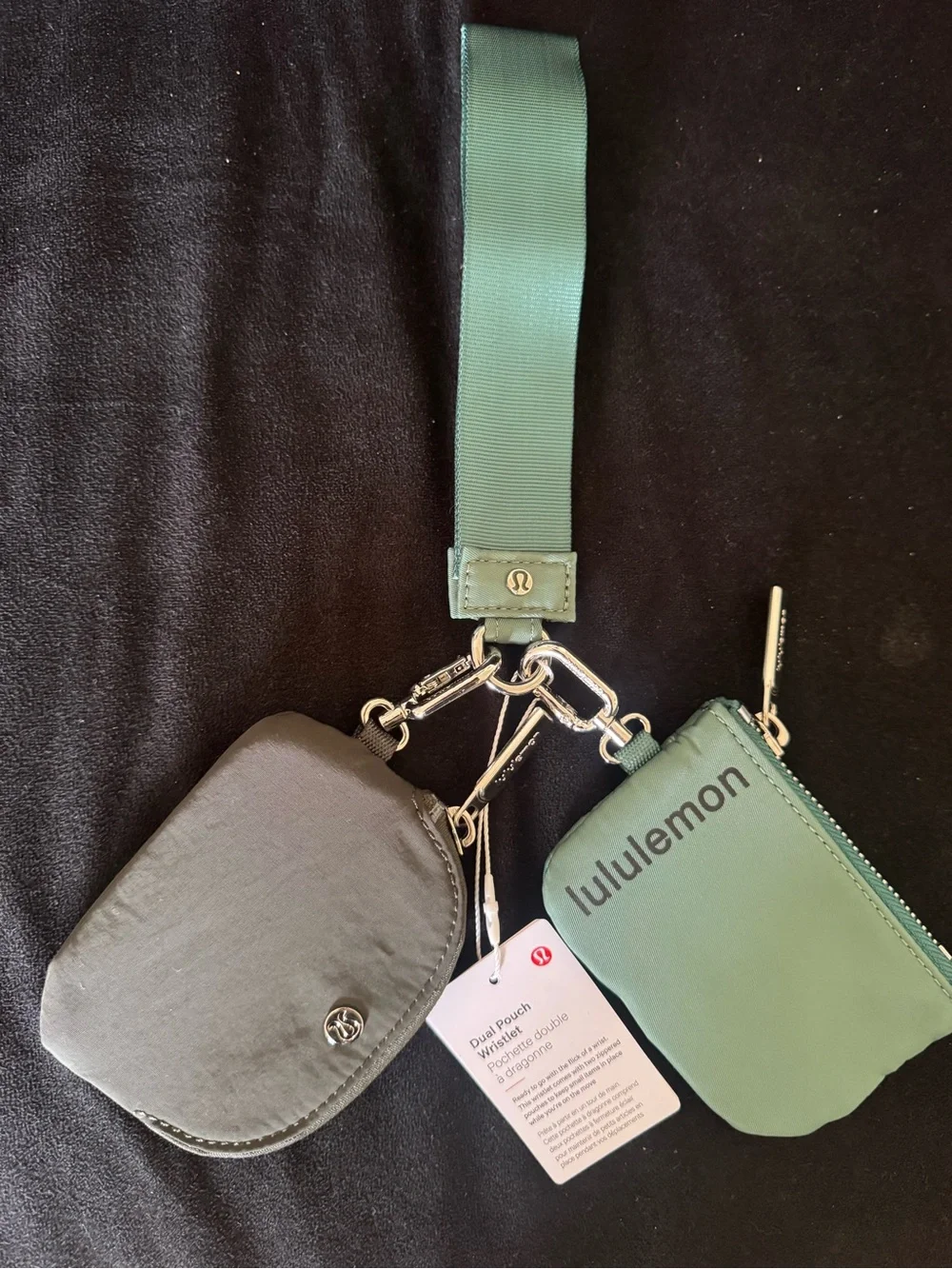 Dual pouch wristlet